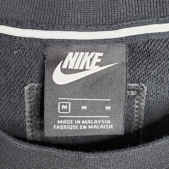 NIKE NSW Archive Black Crewneck Long Sleeve Sweatshirt Sz M - Picture 5 of 7